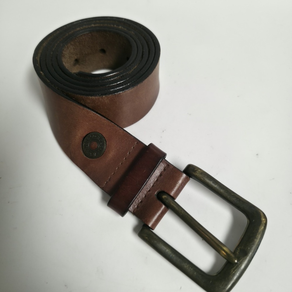 Levi's Strauss & Co. Shotgun  Brown Full Grain Leather Belt Mens Sz 40